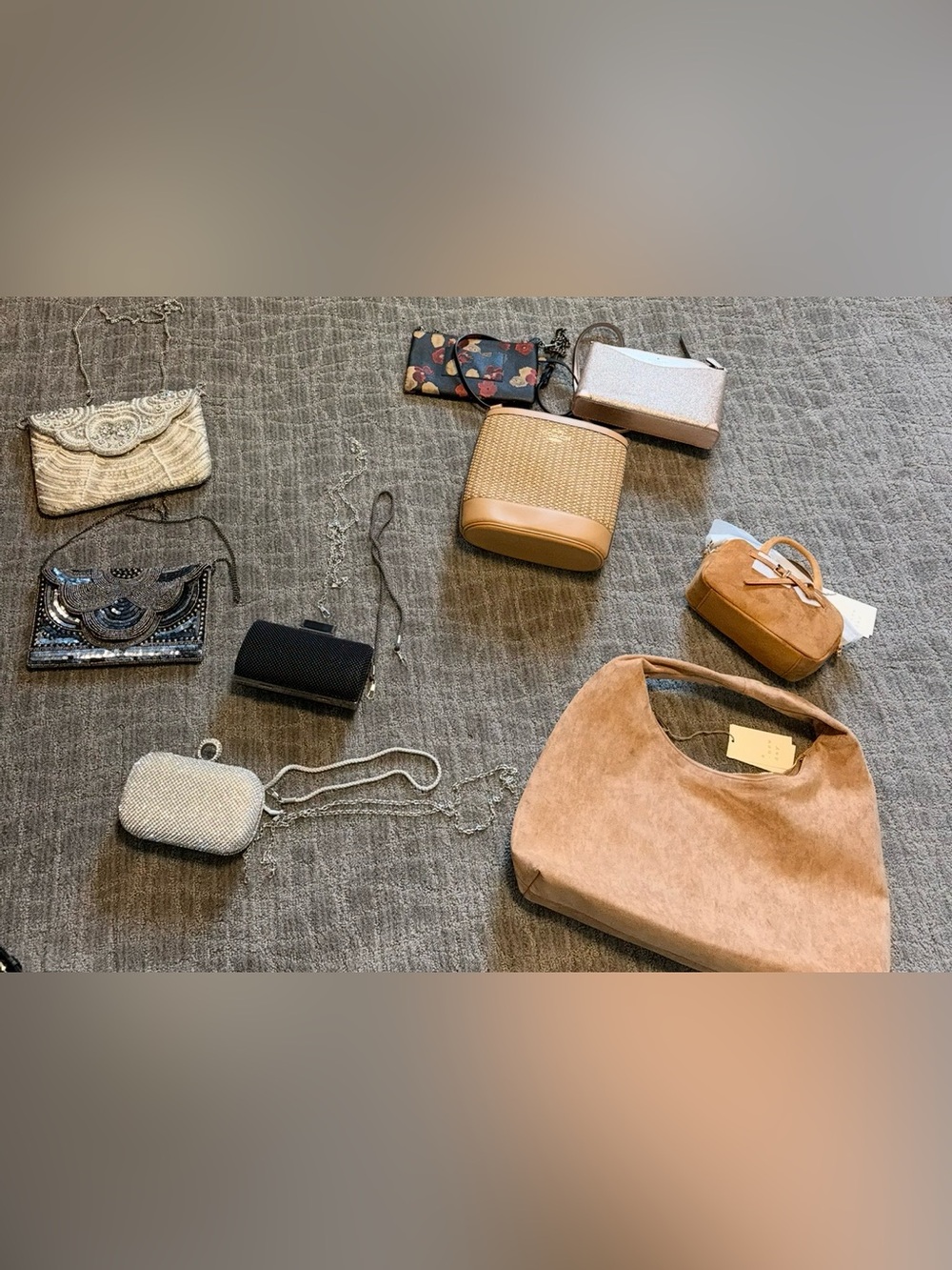 9 Purse Bundle includes 2 Coach, 1 Kate Spade